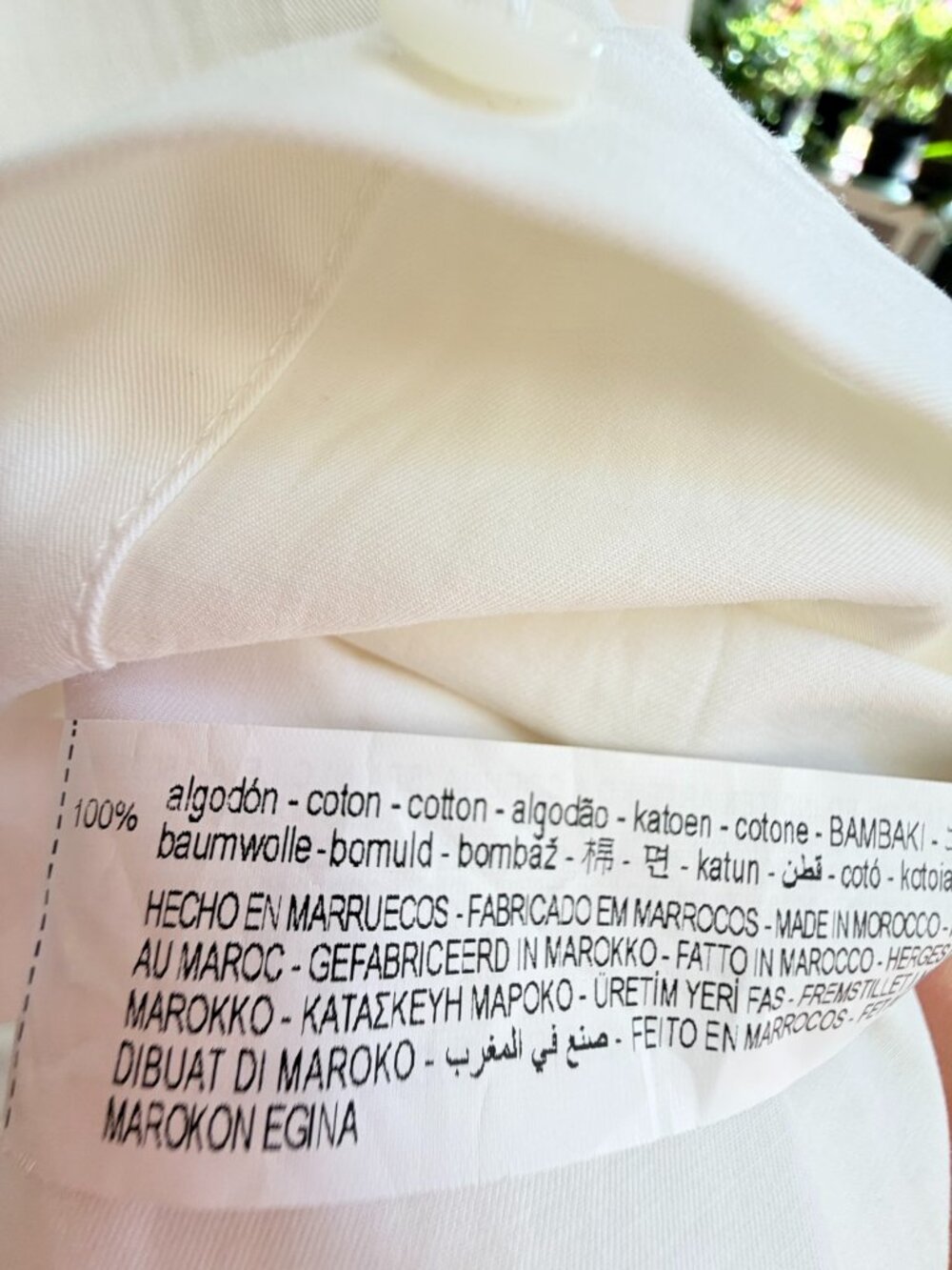 Zara Womens White Cotton Button Up Shirt Relaxed Fit Size S